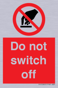 Do not switch off 